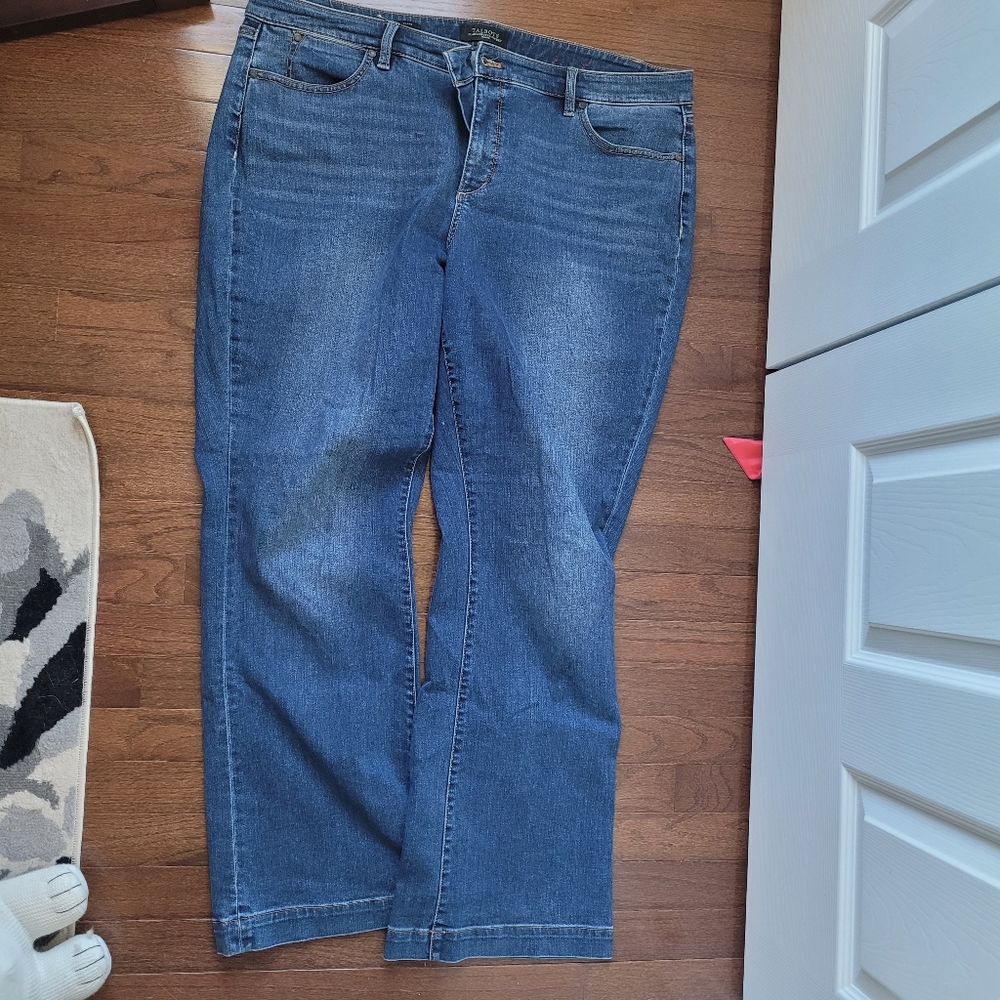 Talbots Plus Size 20 Blue Jeans Flare